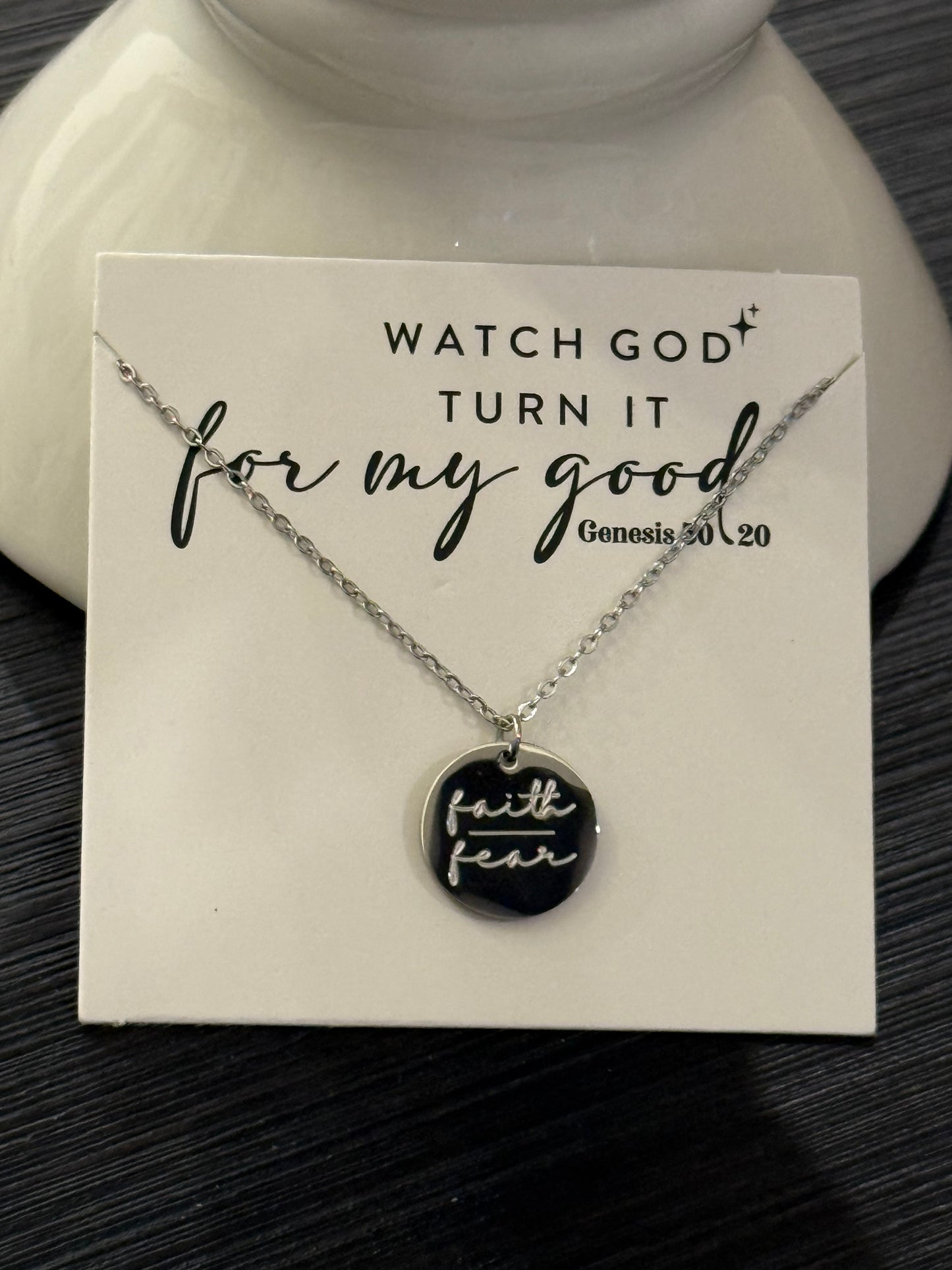 Faith Over Fear Necklace