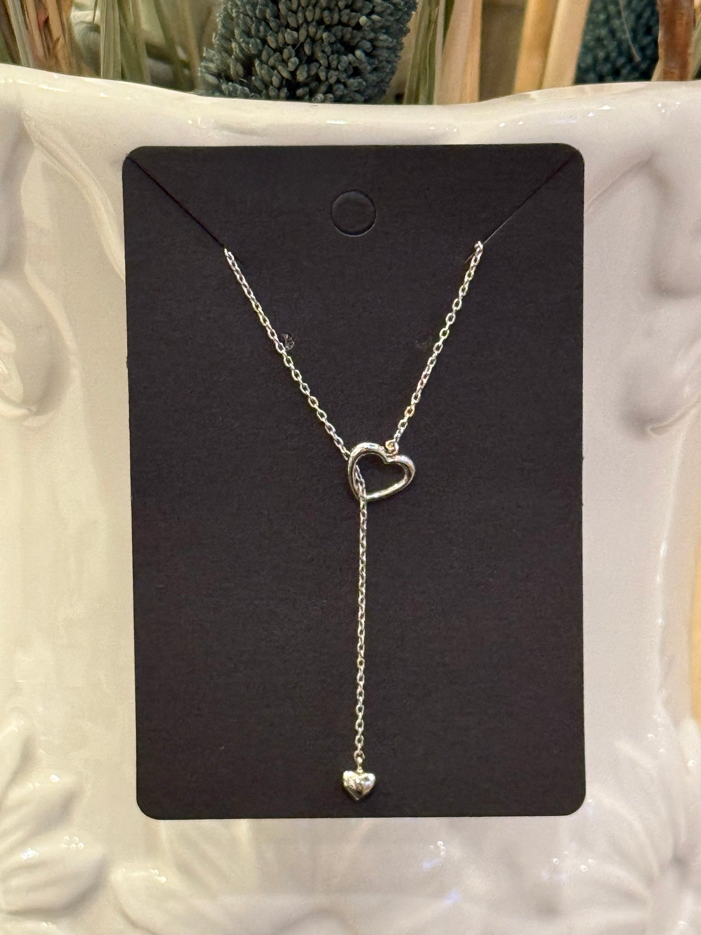Long Heart Necklace
