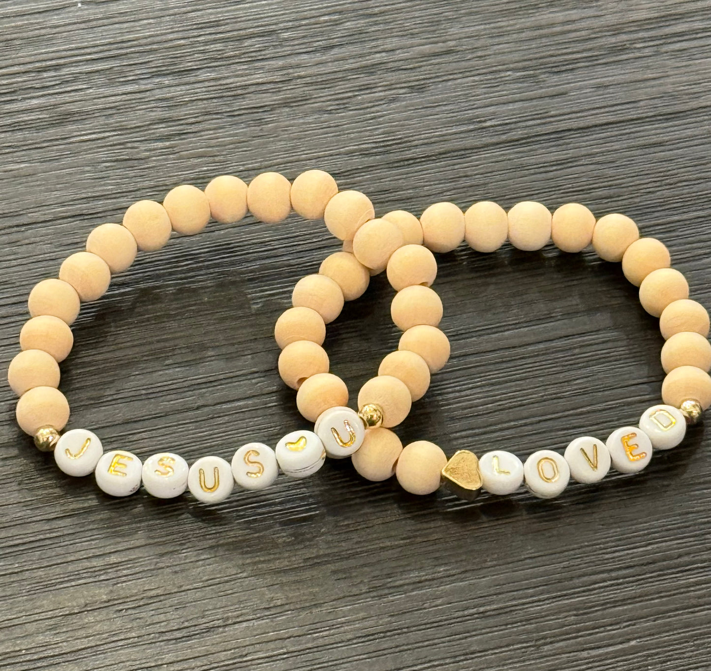 Gold Faith Bead Bracelets