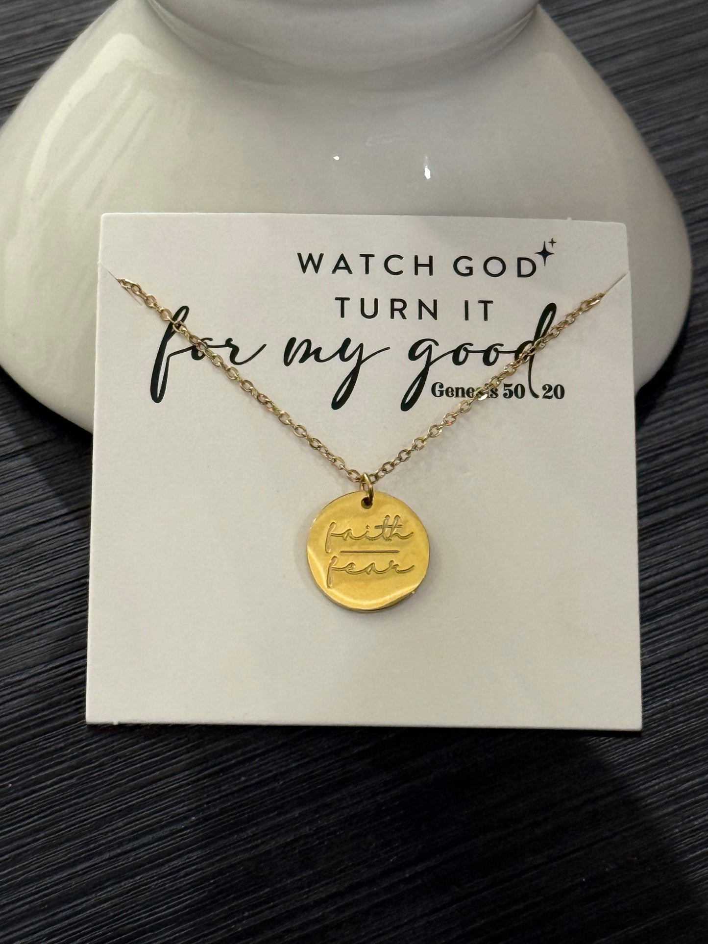 Faith Over Fear Necklace