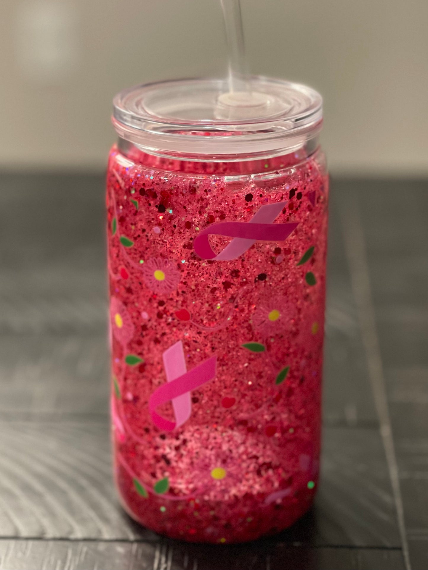 Ribbon Snowglobe Cup