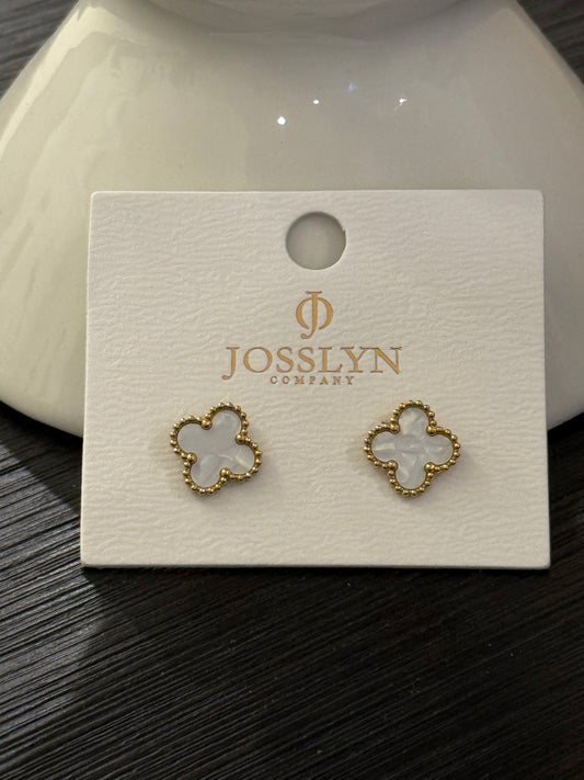 Vintage Clover Stud Earrings