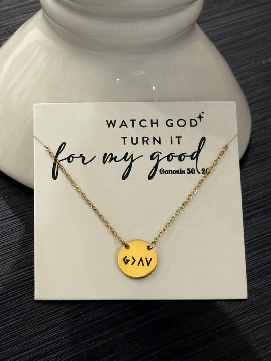 God Is Greater Than My Highs And Lows Necklace