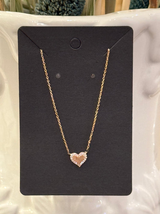 Rose Gold Heart Necklace