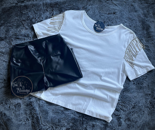 Rhinestone T-shirt