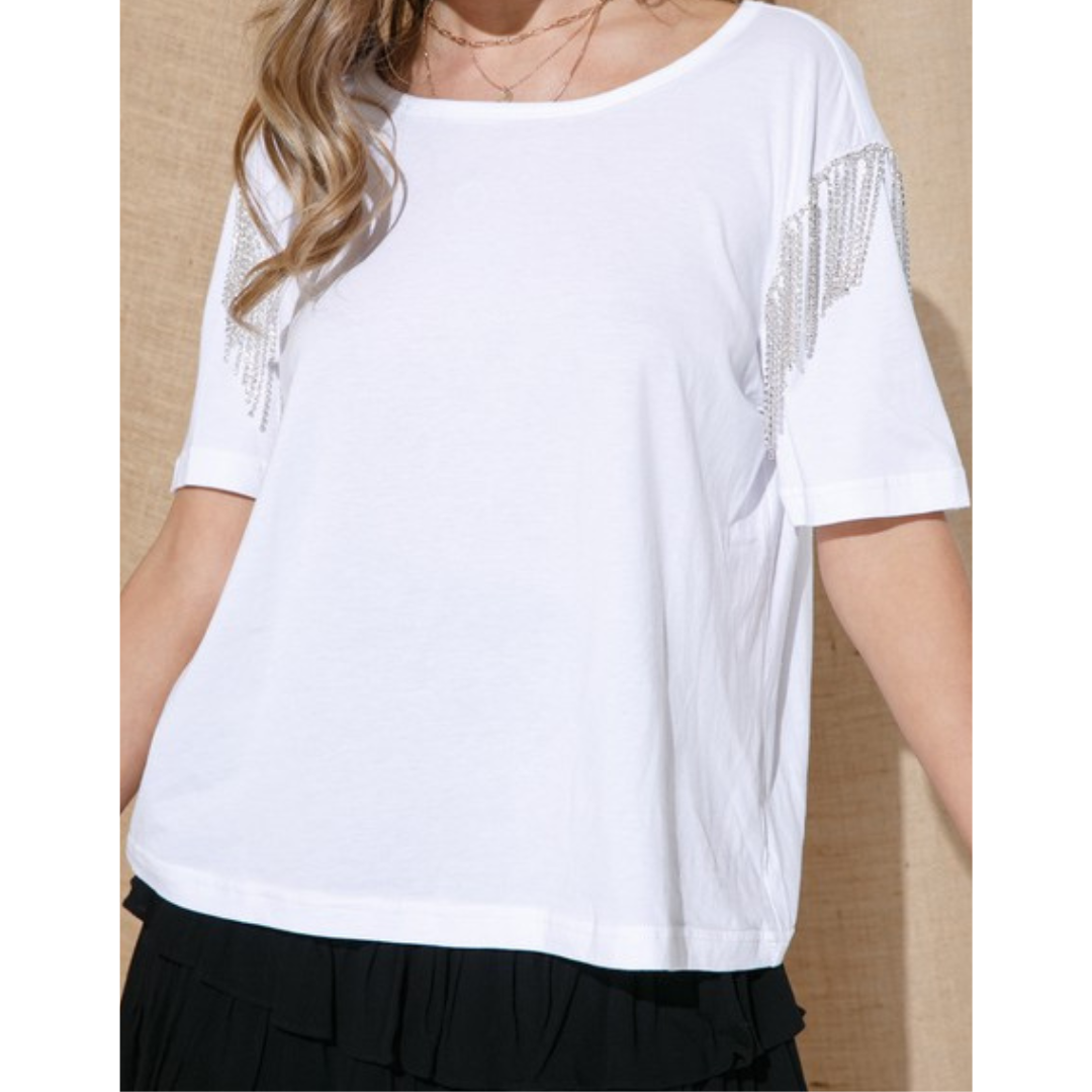 Rhinestone T-shirt